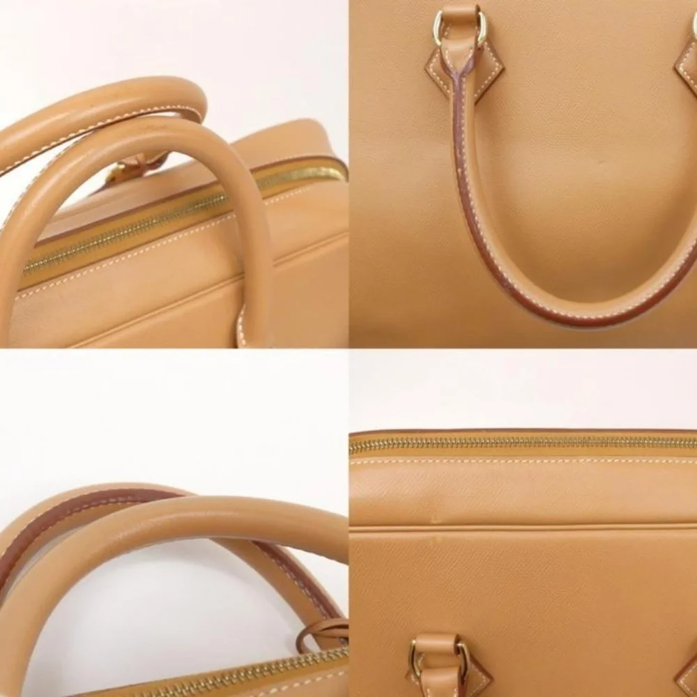 Hermès Gold Samplon Travel Boston Duffle Bag